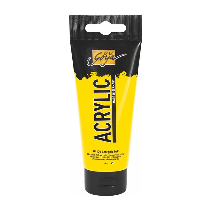 Bojë akrilike Solo Goya Acrylic 100 ml | Genuine Yellow Light Bojë akrilike Solo Goya Acrylic 100 ml | Genuine Yellow Light
