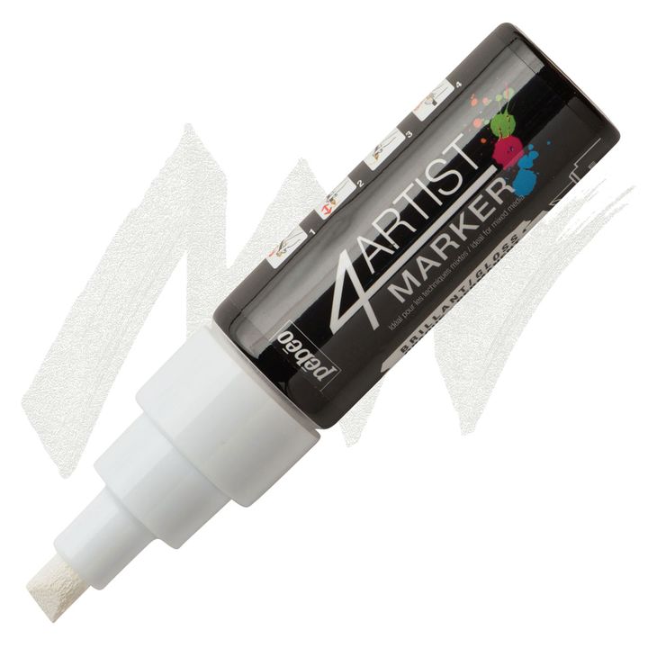 MARKER 4 ARTIST Pébéo me bazë vaji 8mm | E bardhë MARKER 4 ARTIST Pébéo me bazë vaji 8mm | E bardhë