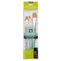 Set furçash sintetike Pebeo 6 copë
