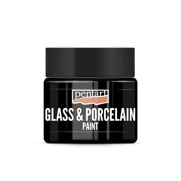 Bojë për qelq dhe porcelan PENTART - 30 ml | Black Bojë për qelq dhe porcelan PENTART - 30 ml | Black