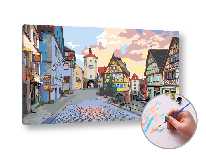 Pikturim sipas numrave RRUGA E HARRUAR- Niveli i Mesëm  | 60x40 cm - without frame Pikturim sipas numrave RRUGA E HARRUAR- Niveli i Mesëm  | 60x40 cm - without frame