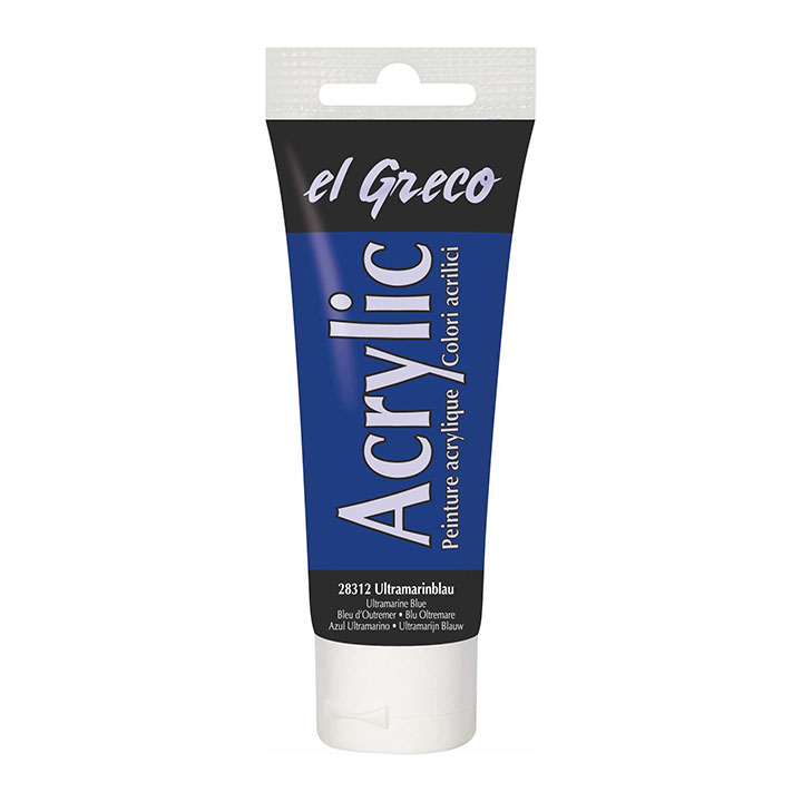 Bojë akrilike El Greco 75 ml | Ultramarine Blue Bojë akrilike El Greco 75 ml | Ultramarine Blue