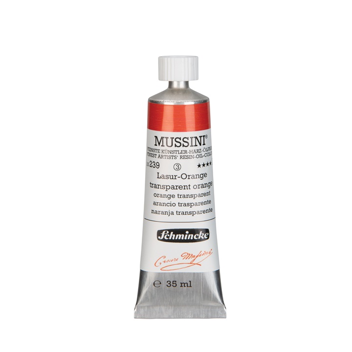 Bojëra vaji Schmincke MUSSINI 35 ml | 239 orange transparent