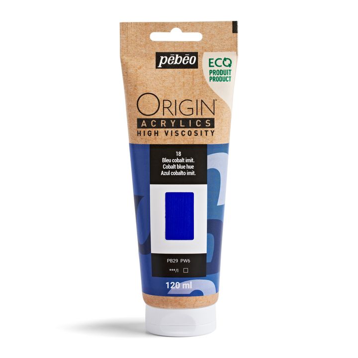 Bojë akrilike Pebeo ORIGIN 120 ml | Blu Kobalt Hijë