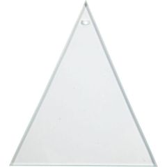 Copë artizanale prej xhami trekëndëshi transparent