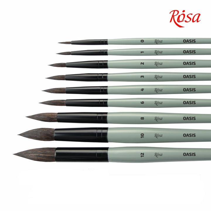 Furçë e rrumbullakët natyrale ROSA OASIS 188 | č. 0