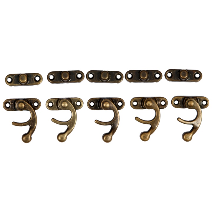 Kapëse metalike bronzi 2,8 x 3,3 cm - 5 copë Kapëse metalike bronzi 2,8 x 3,3 cm - 5 copë