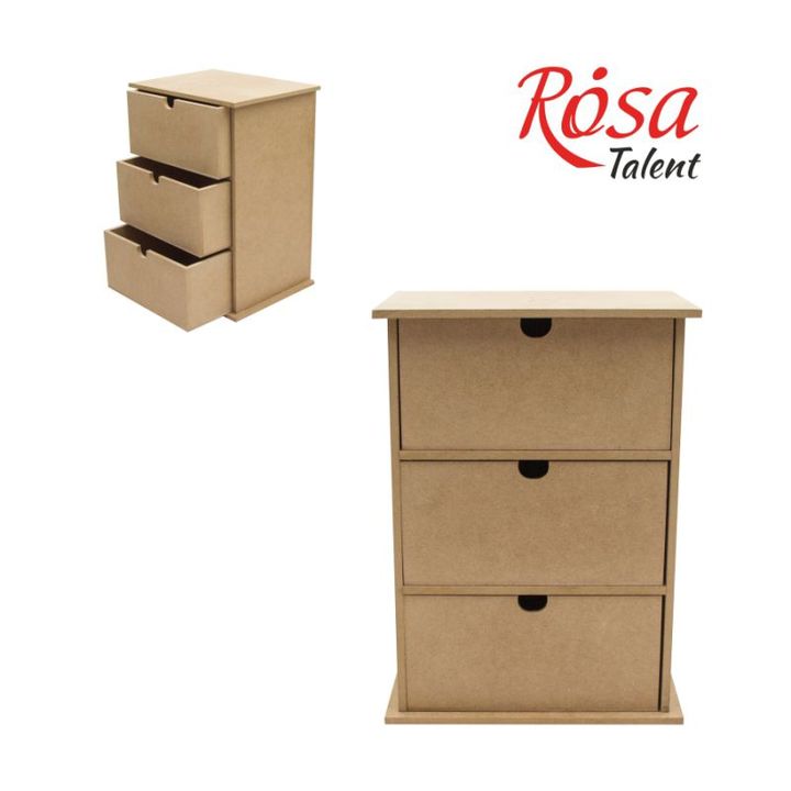 Komodë MDF ROSA Talent me 3 Sirtarë