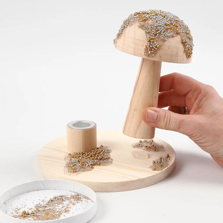 Mbajtëse qiriri prej druri | 1 pc