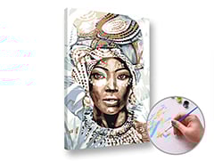 Paint by Numbers - Gruaja afrikane