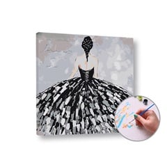 Paint by Numbers - Woman in Black Dress