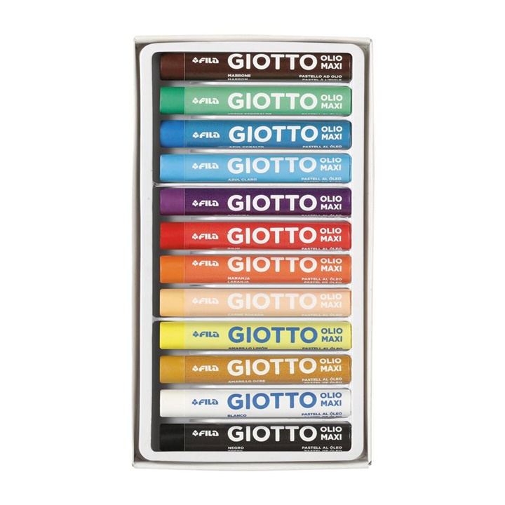 Pastele me vaj Giotto Olio Maxi, 12 copë