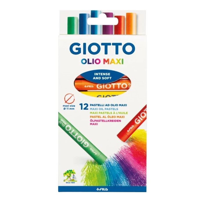 Pastele me vaj Giotto Olio Maxi, 12 copë