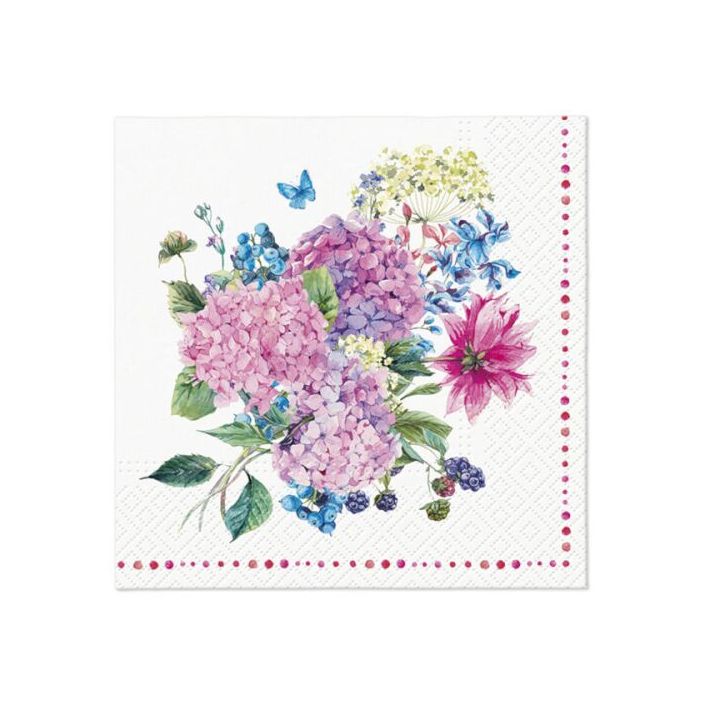 Peceta decoupage - HYDRANGEA BOUQUET - 1pc Peceta decoupage - HYDRANGEA BOUQUET - 1pc