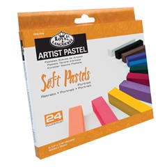 Portret Dry Pastels nga Royal & Langnickel 24 copë