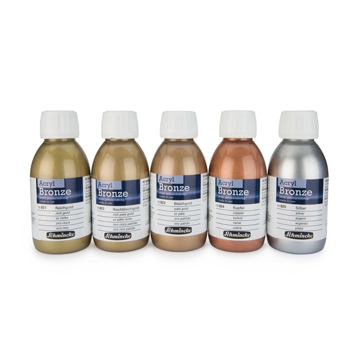 Schmincke Metallic Acrylic Bronze 150ml | Ngjyra te ndryshme Schmincke Metallic Acrylic Bronze 150ml | Ngjyra te ndryshme