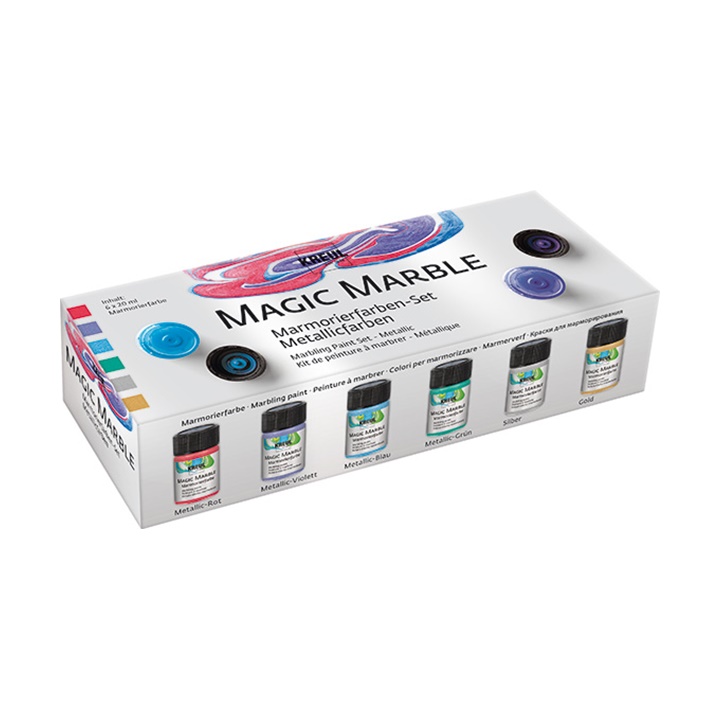 Set bojrash metalike prej mermeri Kreul Magic Set bojrash metalike prej mermeri Kreul Magic
