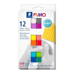 Set FIMO Soft Polimer Clay, Colors Brilliant 12x25g