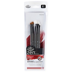 Set furçash me bojëra uji Royal and Langnickel Zen Seria 83 - 5 copë