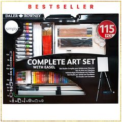 Set gjithëpërfshirës i artit Daler-Rowney me kavalet - 115 copë