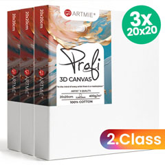 Set kanavacë 3D ARTMIE 3 copë - Cilësia e 2-të - 20x20 cm
