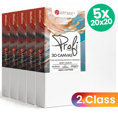 Set kanavacë 3D ARTMIE - 5 copë - Cilësia e dytë - 20x20 cm