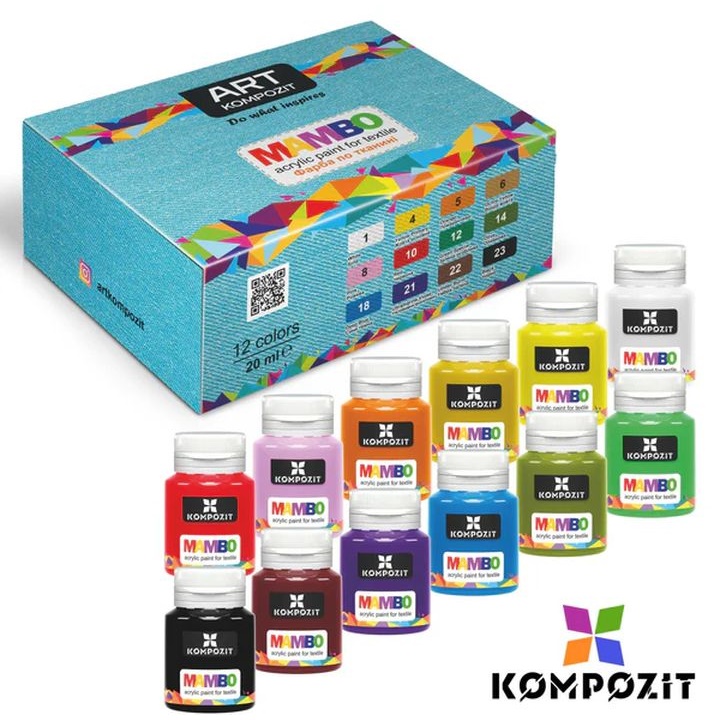 Set MAMBO Kompozit i bojrave tekstile dhe lëkure
