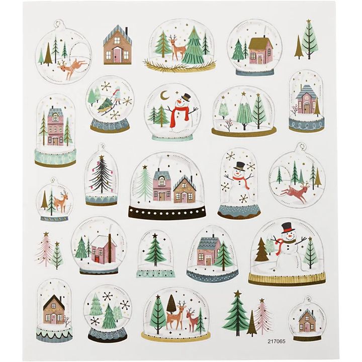Set me 25 ngjitëse për Krishtlindje | Snow Globes