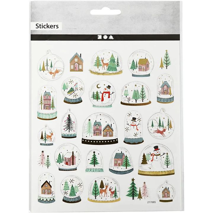 Set me 25 ngjitëse për Krishtlindje | Snow Globes