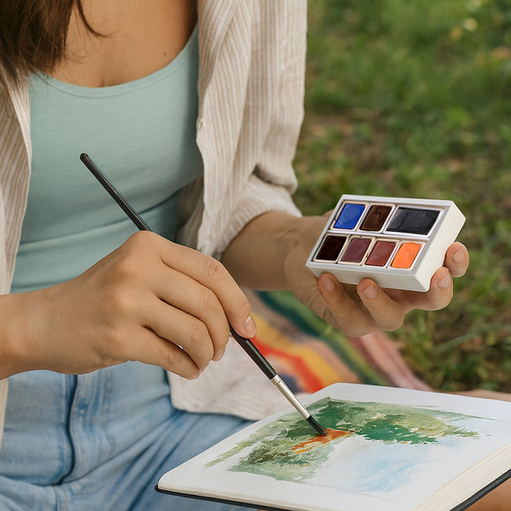 Set me akuarel ARTMIE Solo Goya, 7 copë - Tone Toke