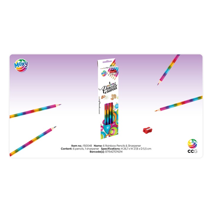 Set me lapsa me ngjyra Rainbow