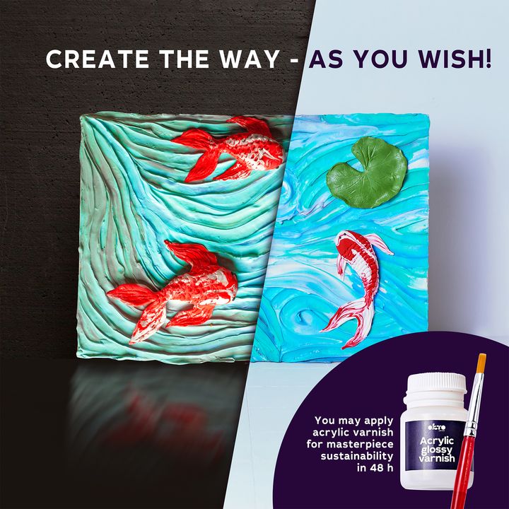 Set OKTO Creative 3D Fish 30 x 40 cm