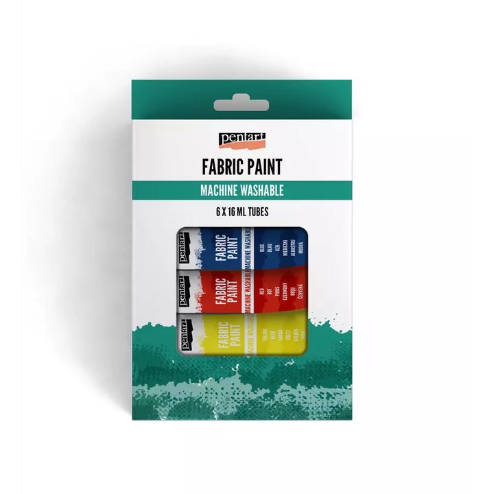 Set për bojë tekstile Pentart 6x16 ml Set për bojë tekstile Pentart 6x16 ml