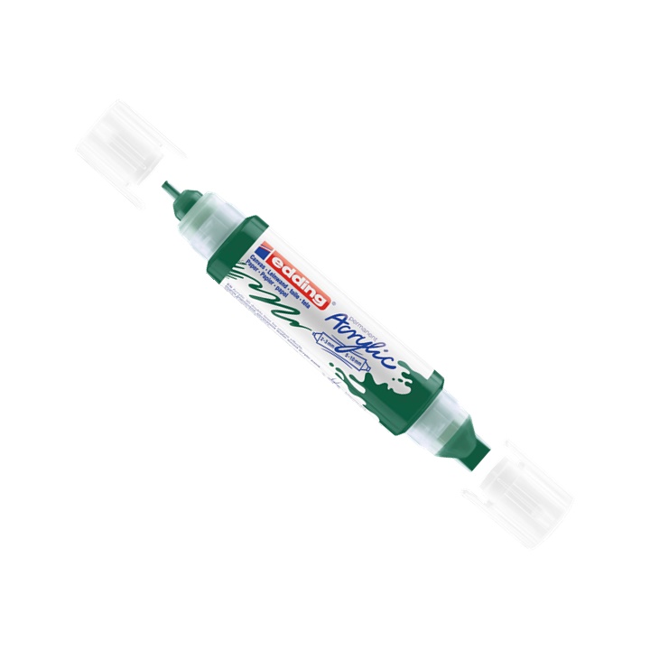 Shënues akrilik 3D me dy anë EDDING-5400 | moss green