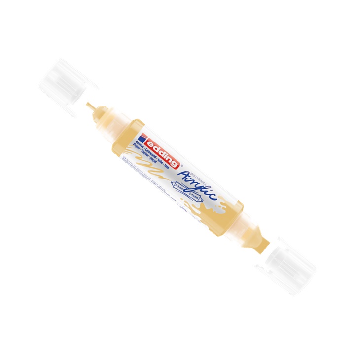 Shënues akrilik 3D me dy anë EDDING-5400 | pastel yellow