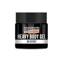 Xhel trupi i rëndë me shkëlqim Pentart Black Glossy | Vëllime të ndryshme